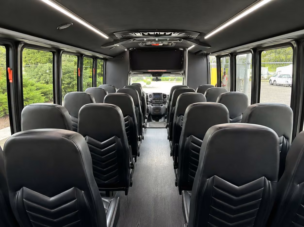 15 passenger minibus interior