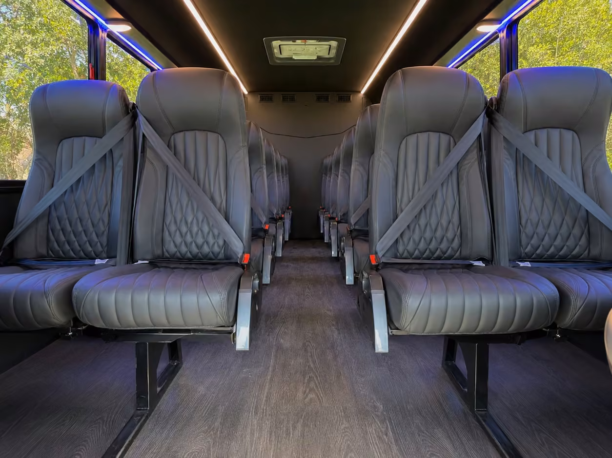 25 passenger minibus inside